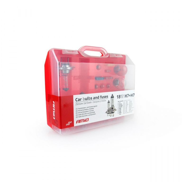 Set 19 Buc Becuri Rezerva Si Sigurante Amio 2 X H7 12V 55W AVX-AM01494