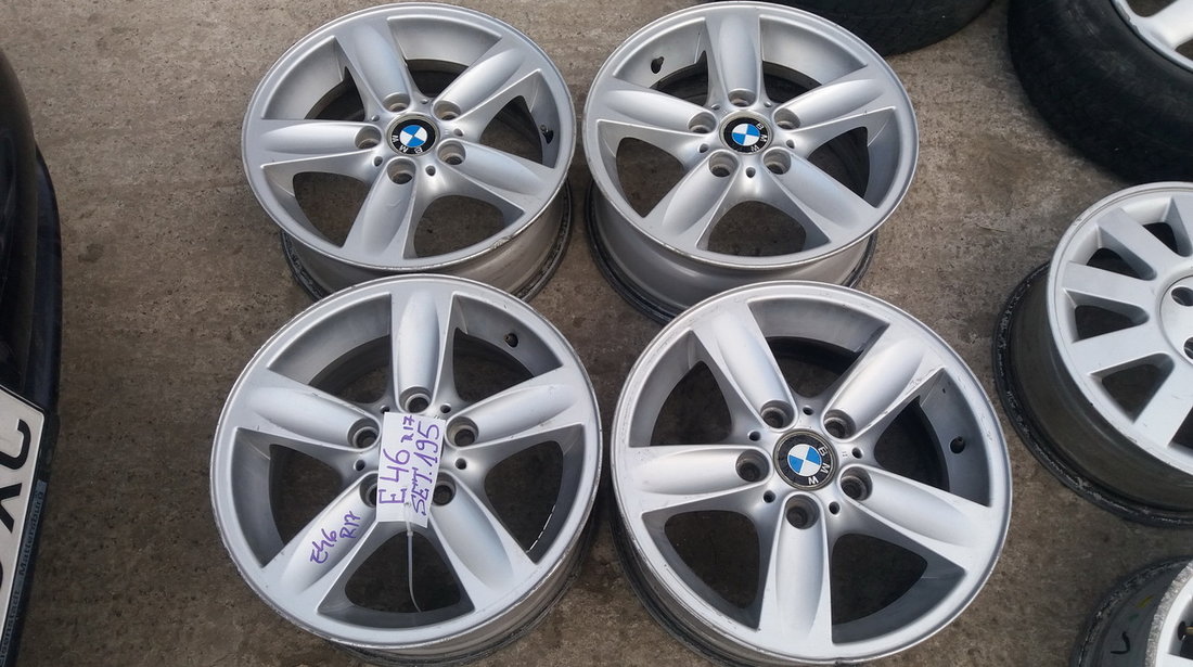 Set 195 - Jante aliaj BMW Seria 3 E46, R16, 5 x 120 - cod BMW-4A-20