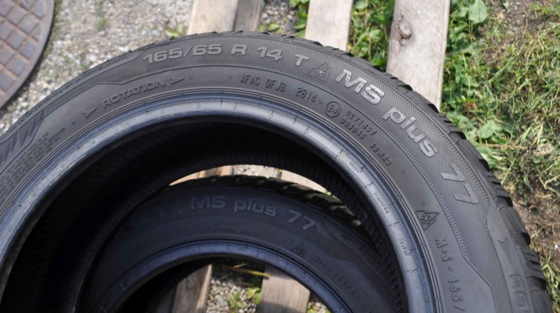 SET 2 Anvelope Iarna 165/65 R14 UNIROYAL MS PLUS 77 79T