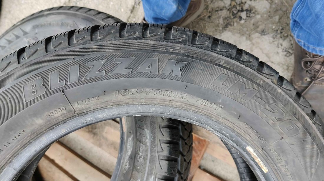 SET 2 Anvelope Iarna 165/70 R14 BRIDGESTONE Blizzak LM20 81T