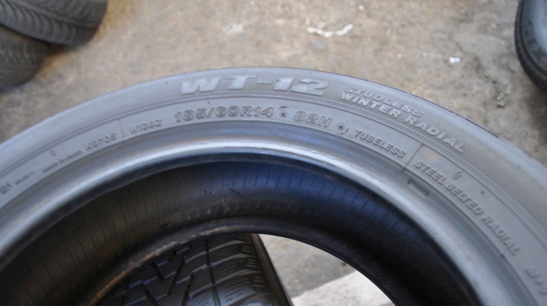 SET 2 Anvelope Iarna 185/60 R14 BRIDGESTONE WT 12 82H