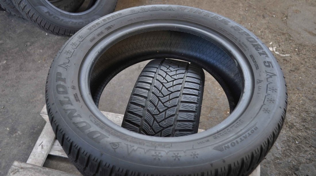 SET 2 Anvelope Iarna 205/55 R16 DUNLOP Winter Sport 5 91H