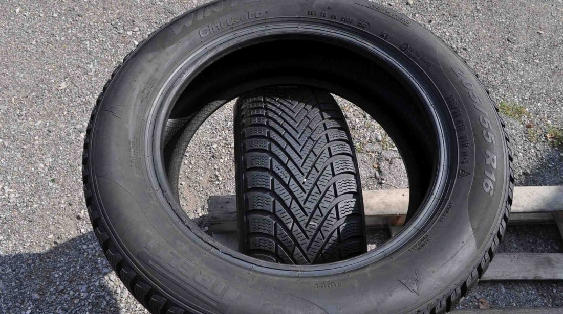 SET 2 Anvelope Iarna 205/55 R16 PIRELLI WINTER CINTURATO 91H