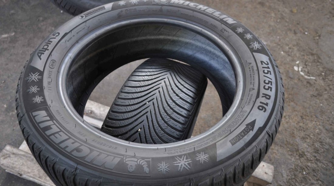 SET 2 Anvelope Iarna 215/55 R16 MICHELIN Alpin 5 97H