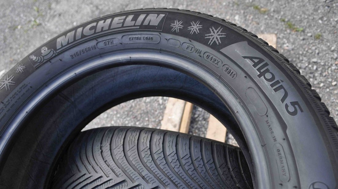 SET 2 Anvelope Iarna 215/55 R16 MICHELIN ALPIN 5 97H - XL