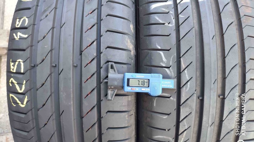 SET 2 Anvelope Vara 225/45 R19 CONTINENTAL ContiSportContact 5 92W DOT 2018