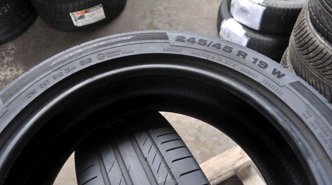 SET 2 Anvelope Vara 245/45 R19 CONTINENTAL ContiSportContact 5 98W