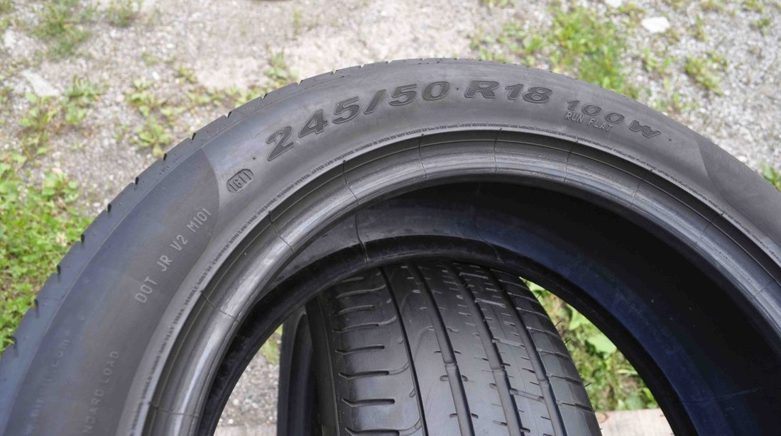 SET 2 Anvelope Vara 245/50 R18 PIRELLI P ZERO 100W - Runflat