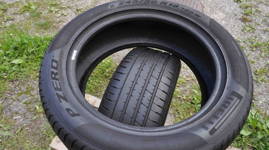 SET 2 Anvelope Vara 245/50 R18 PIRELLI P ZERO 100W - Runflat