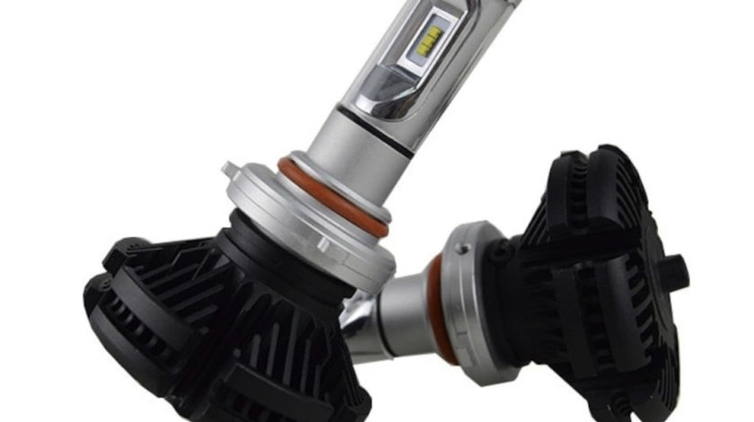 Set 2 bec led auto fara eroare canbus, model H7 , tip: X3 Premium, putere 50W, 12000 lumeni