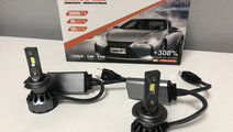 Set 2 Bec LED H7 V20 12000LM Canbus, Alb rece, 120...