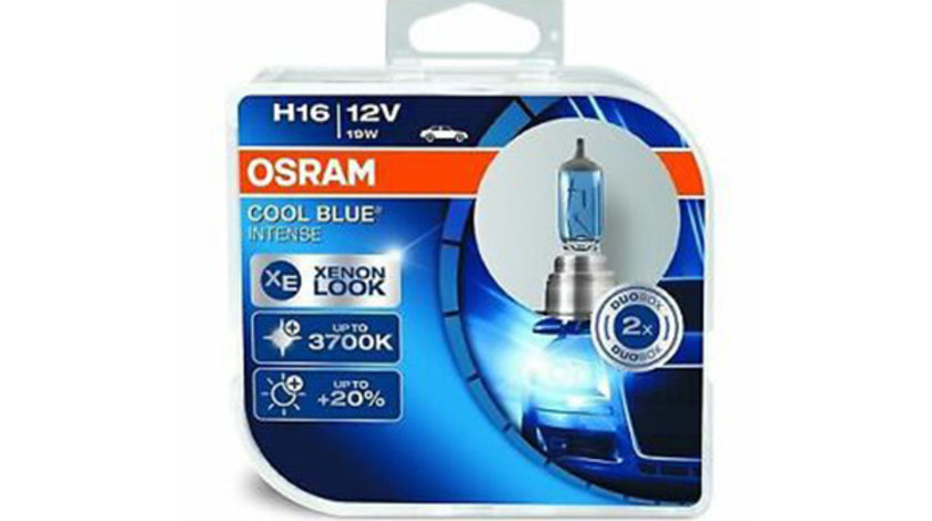 SET 2 BECURI 12V H16 19 W COOL BLUE INTENSE OSRAM 64219CBI DUO OSRAM