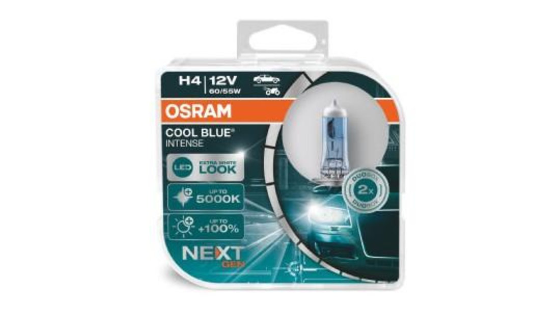 Set 2 becuri 12v h4 60/55 w cool blue intense nextgen osram UNIVERSAL Universal #6 64193CBN-HCB