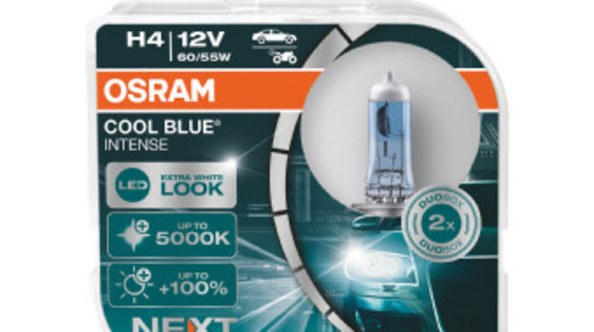 Set 2 Becuri 12v H4 60/55 W Cool Blue Intense Nextgen Osram Ams-osram 64193CBN-HCB