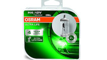 Set 2 Becuri 12v H4 60/55 W Ultra Life Osram 64193...