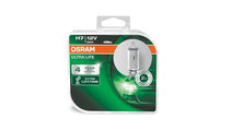 Set 2 becuri 12v h7 55 w ultra life osram UNIVERSA...