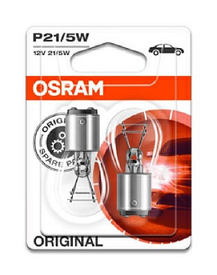 SET 2 BECURI 12V P21/5W ORIGINAL BLISTER OSRAM 7528-02B OSRAM