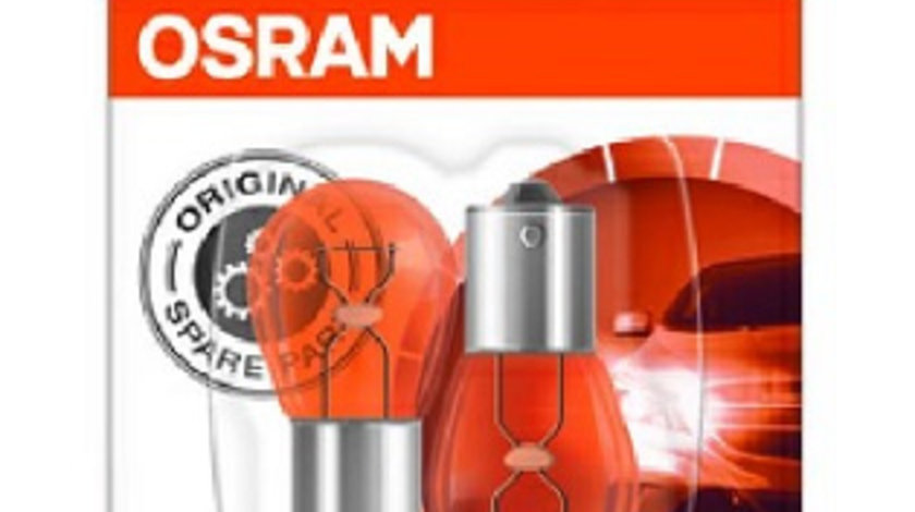 Set 2 Becuri 12v Py21w Original Blister Osram Ams-osram 7507-02B