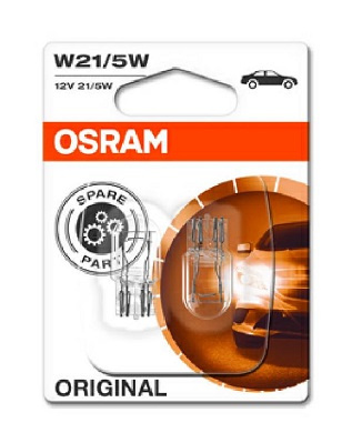 SET 2 BECURI 12V W21/5W ORIGINAL BLISTER OSRAM 7515-02B OSRAM