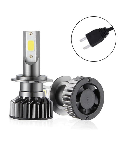Set 2 Becuri auto ,F2 cob , H7, H1, H11, 100w, slim, canbuz