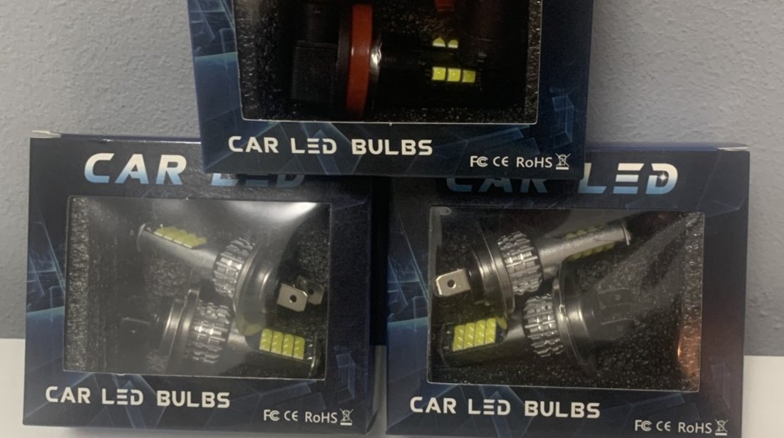 Set 2 becuri auto LED H7, H11 8500LM, 6000K, 90W - Promotie !!!