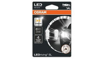 Set 2 becuri auxiliare cu led 12v (w5w) amber bli ...