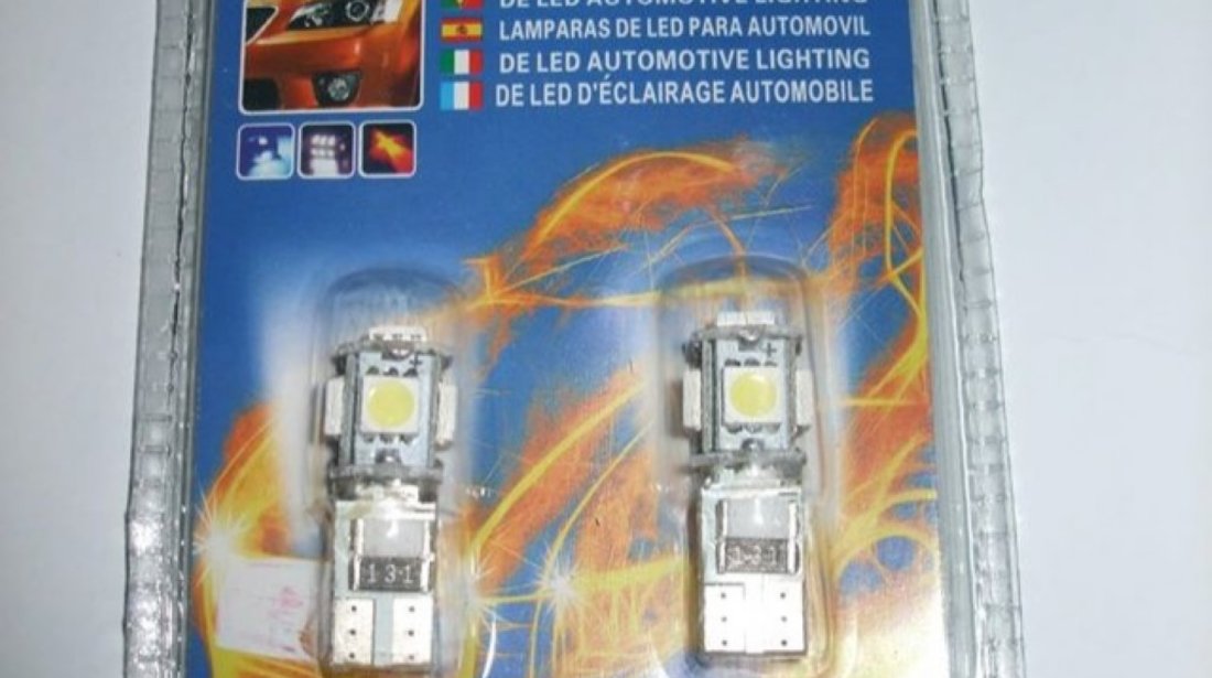 Set 2 becuri can bus cu 5 smd uri la super pret