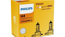 Set 2 becuri far h4 p43t 60/55w 12v vision philips...