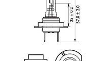SET 2 BECURI FAR H7 55W 12V VISION PHILIPS