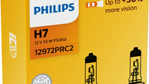 Set 2 Becuri Far H7 55w 12v Vision Philips 12972PR...