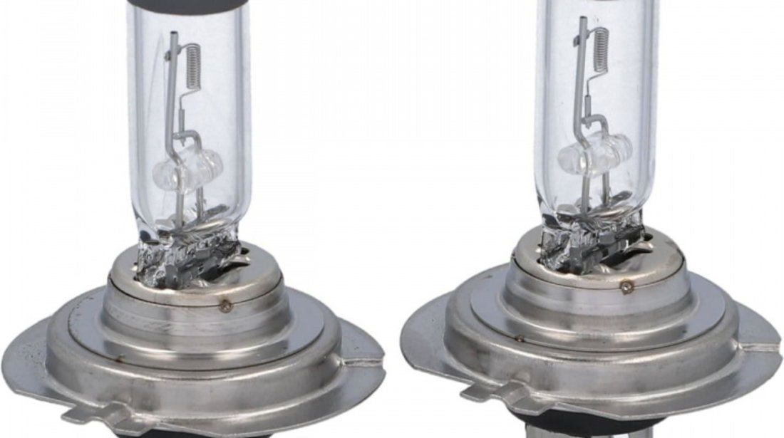 Set 2 Becuri Halogen Xenon Mega White +30% H7 12V 55W Unitec 77781