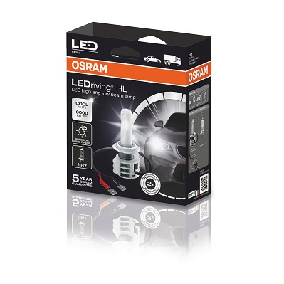SET 2 BECURI LED 12/24V (H7) FAR OSRAM 67210CW OSRAM