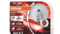 Set 2 becuri Osram H1 Night Breaker Laser Next Gen...