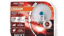 Set 2 becuri Osram H3 Night Breaker Laser Next Gen...