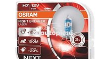 Set 2 becuri Osram H7 Night Breaker Laser Next Gen...