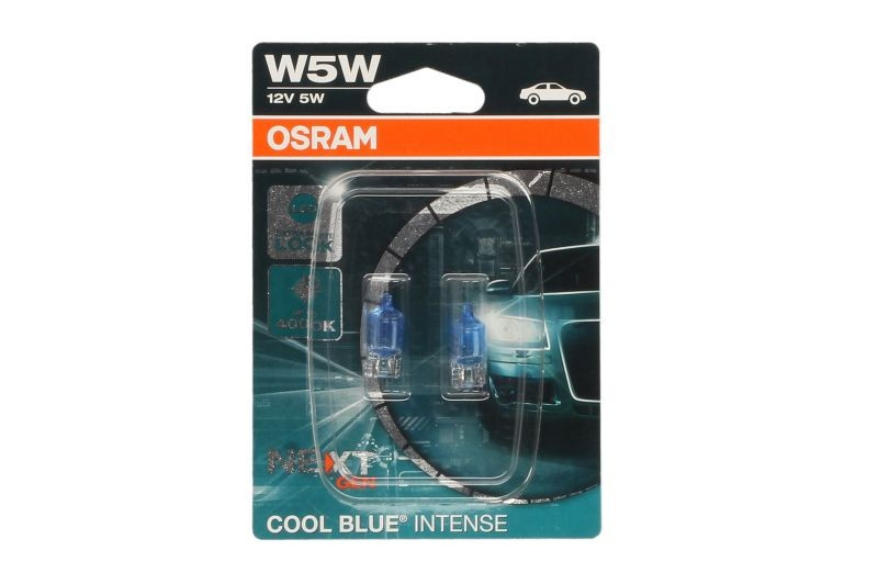 Set 2 becuri Osram W5W Cool Blue Intense Next Gen 12V 5W 2825CBN-02B piesa NOUA