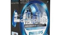 Set 2 becuri Philips H4 ColorVision albastru 12V 6...