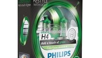 Set 2 becuri Philips H4 ColorVision verde 12V 60/5...