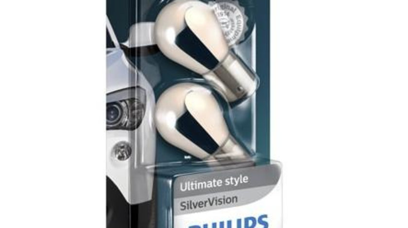 Set 2 becuri semnalizare py21w 12v (blister) silver vision philips UNIVERSAL Universal #6 12496SVB2