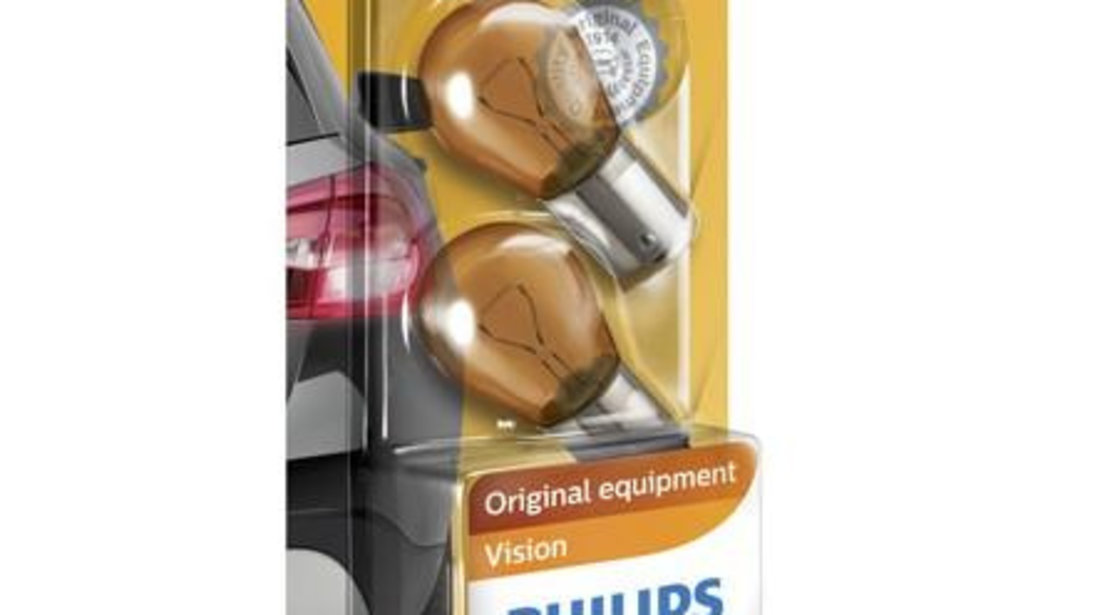 Set 2 becuri semnalizare py21w 12v (blister) philips UNIVERSAL Universal #6 12496NAB2