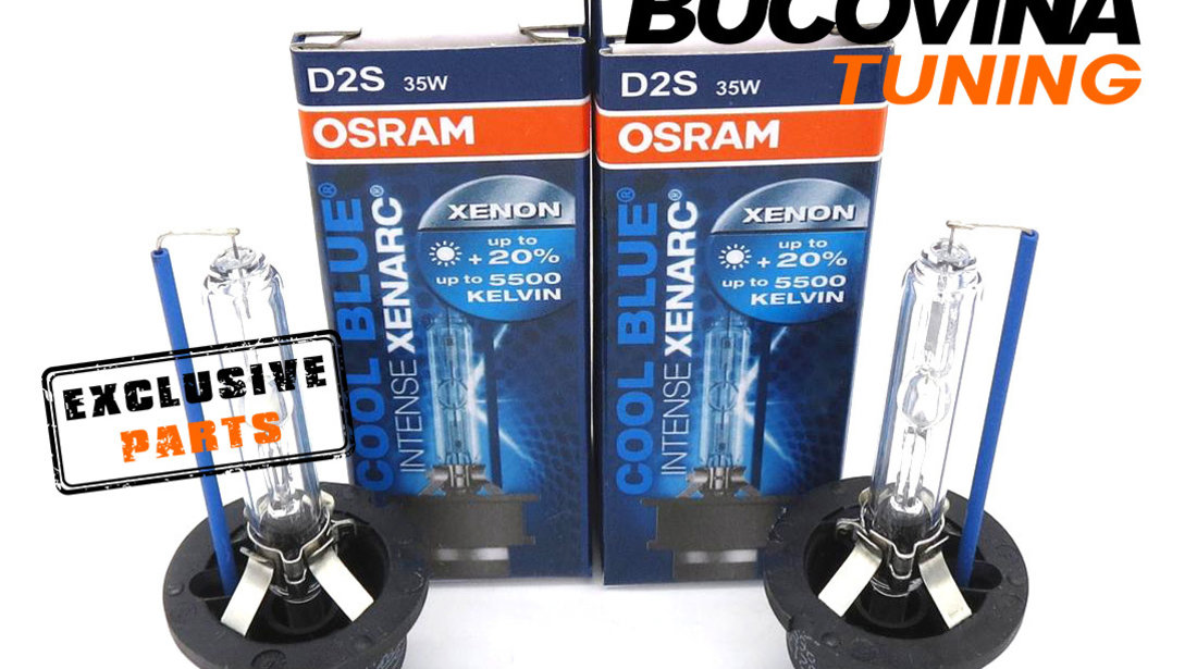 SET 2 BECURI XENON D2S OSRAM COOL BLUE INTENSE XENARC - 260 LEI SETUL