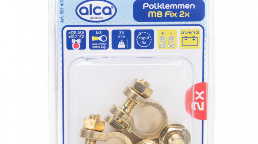 Set 2 Borne Baterie Auto (+/-) ALCA 509400