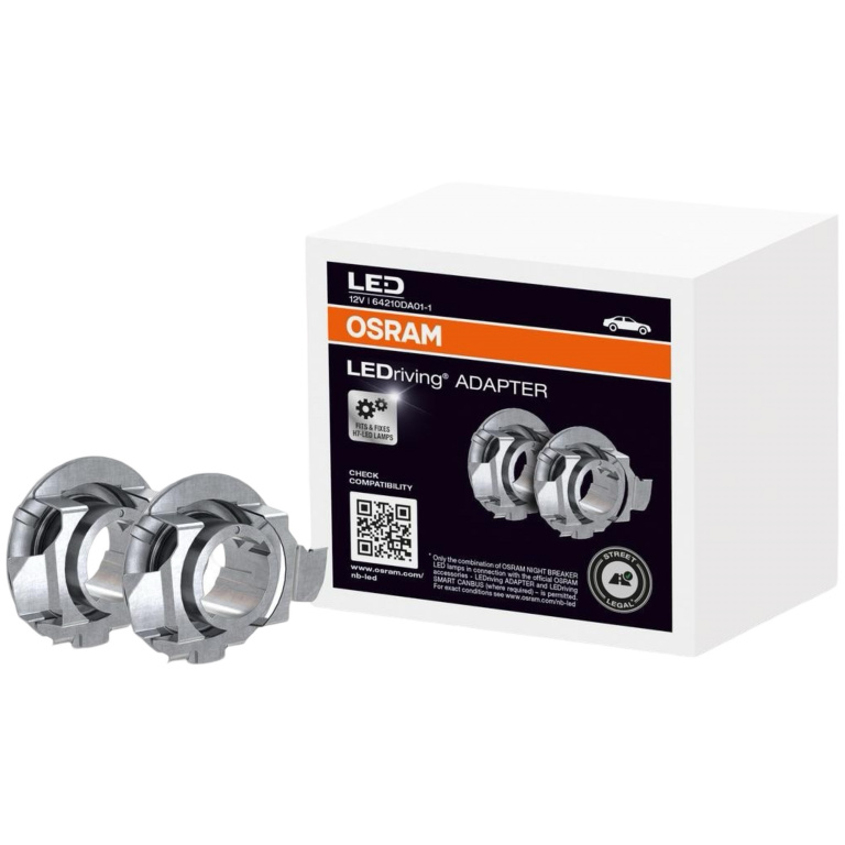 Set 2 Buc Adaptor Bec Led H7 Osram LEDriving Adapter Bmw, Citroen, Mercedes, Skoda, Opel, Vw 64210DA01-1