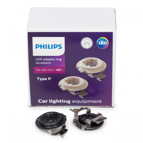 Set 2 Buc Adaptor Bec Led H7 Philips Bmw Seria 1 F21 2011→ Typ P PX26d 11182X2