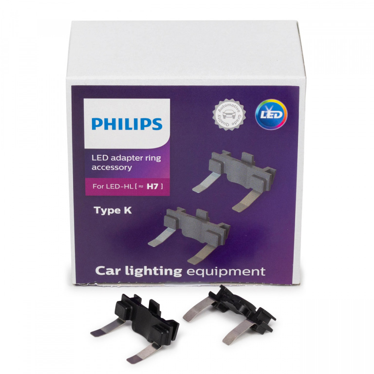 Set 2 Buc Adaptor Bec Led H7 Philips Ford Focus 4 2018→ Typ K PX26d 11180X2