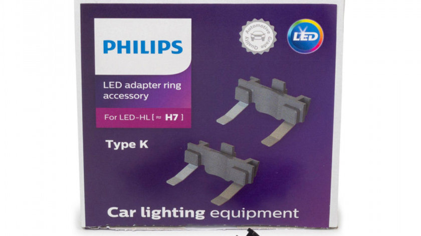 Set 2 Buc Adaptor Bec Led H7 Philips Ford Focus 4 2018→ Typ K PX26d 11180X2