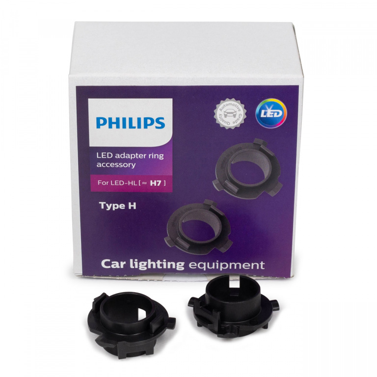 Set 2 Buc Adaptor Bec Led H7 Philips Hyundai i30 2011→ Typ H PX26d 11172X2