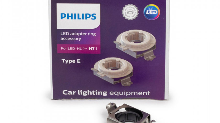 Set 2 Buc Adaptor Bec Led H7 Philips Typ E PX26d 11178X2