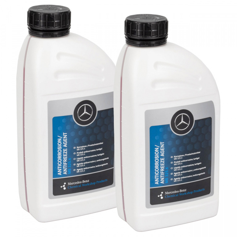 Set 2 Buc Antigel Concentrat Oe Mercedes-Benz MB 325.6 Roz 1L A000989180809