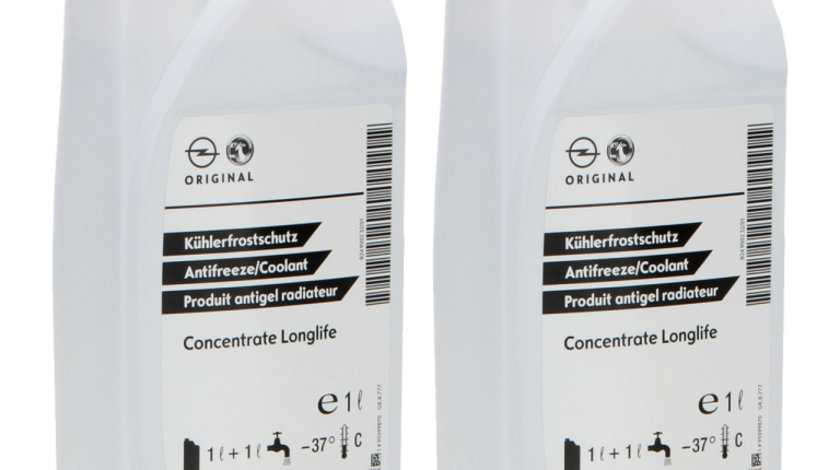 Set 2 Buc Antigel Concentrat Oe Opel Dex-Cool Concentrate Longlife 1L 95599870